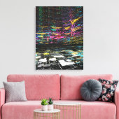Digitale Kleurendromen Canvas Afdruk (Insitu (Woonkamer))