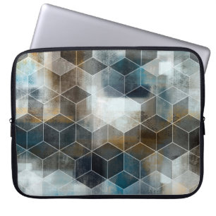digitale kleurrijke tegels ontwerper, achtergrond, laptop sleeve