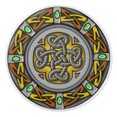 Digitale knoop van afbeelding van staal, leder en  keramische knop (Voorkant)