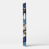 Digitale Kunst Blauw Abstract Vierkanten Case-Mate iPhone Case (Achterkant / Rechts)