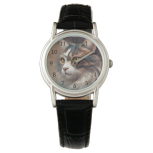Digitale kunst Cat 718 Horloge