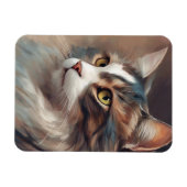 Digitale kunst Cat 718 Magneet (Horizontaal)