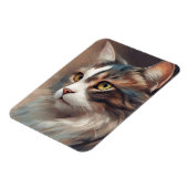 Digitale kunst Cat 718 Magneet (Linkerzijde)