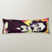 Digitale kunst  Edgar Allan Poe Raven Lichaamskussen (Achterkant)