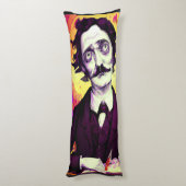 Digitale kunst  Edgar Allan Poe Raven Lichaamskussen (Achterkant (Verticaal))