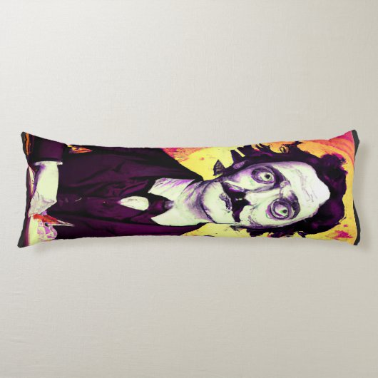 Digitale kunst  Edgar Allan Poe Raven Lichaamskussen (Voorkant)