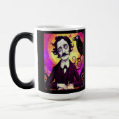 Digitale kunst  Edgar Allan Poe Raven Magische Mok (Links)