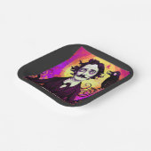 Digitale kunst Edgar Allan Poe Raven Papieren Bordje (Gebogen)