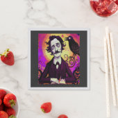 Digitale kunst  Edgar Allan Poe Raven Servet (Insitu)