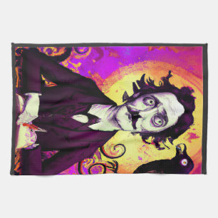 Digitale kunst  Edgar Allan Poe Raven Theedoek
