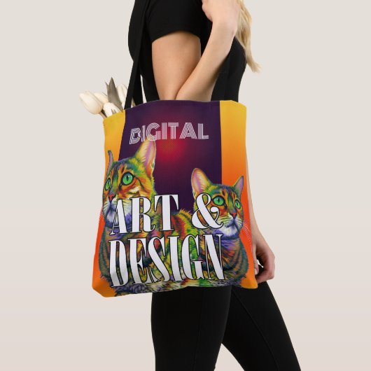 Digitale kunst en design tote bag (Dichtbij)