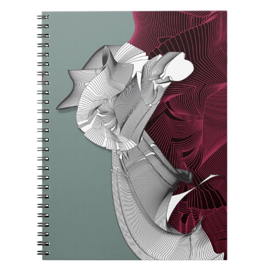 Digitale Kunst Figuur Notitieboek (Voorkant)
