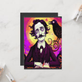 Digitale kunst  Kijk Edgar Allan Poe Raven Kaart (Voorkant / Achterkant in situ)