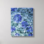 Digitale kunst met blauwe waterverf abstracte acht canvas afdruk (Voorkant)