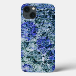 Digitale kunst met blauwe waterverf abstracte acht Case-Mate iPhone case