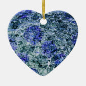 Digitale kunst met blauwe waterverf abstracte acht keramisch ornament (Voorkant)