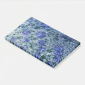 Digitale kunst met blauwe waterverf abstracte acht post-it® notes (Schuin)