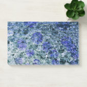 Digitale kunst met blauwe waterverf abstracte acht post-it® notes (Kantoor)