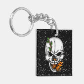 Digitale kunst met de dik en de vorst sleutelhanger (Voorkant Links)