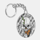 Digitale kunst met de dikke darm sleutelhanger (Voorkant Links)