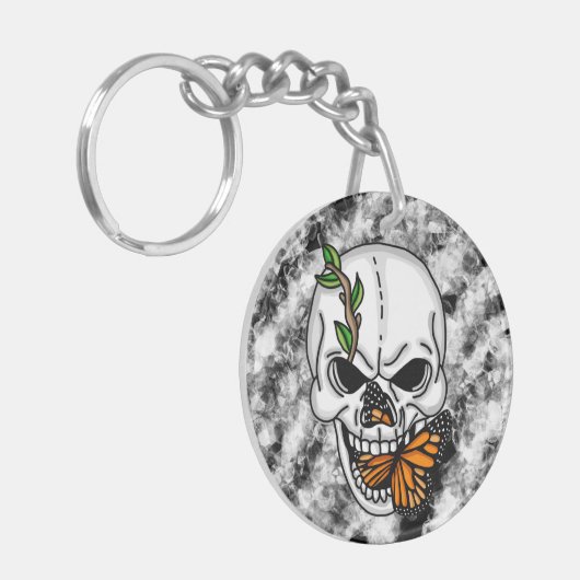 Digitale kunst met de dikke darm sleutelhanger (Voorkant Links)