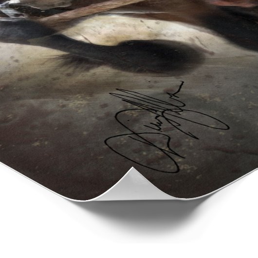 Digitale kunst met ontwerpteam poster (Hoek)