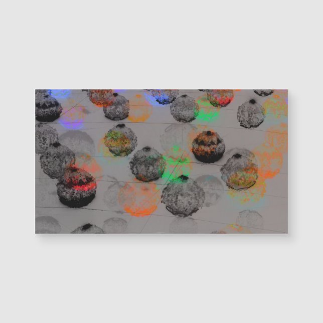 Digitale kunst met ronde penseelstreken. (Voorkant)
