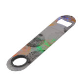 Digitale kunst met ronde penseelstreken. speed flessenopener (Achterkant Gekanteld)