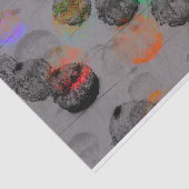 Digitale kunst met ronde penseelstreken. tissuepapier (Detail)