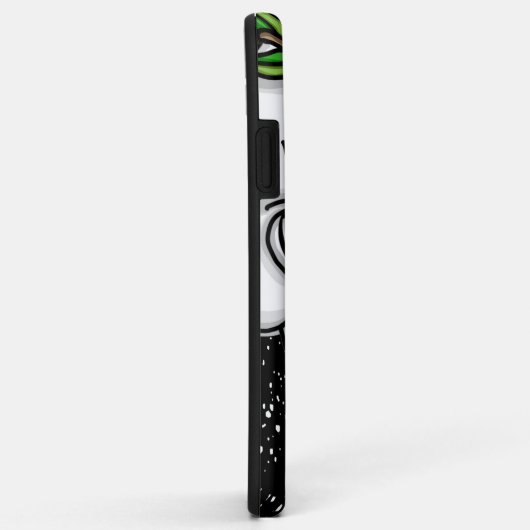 Digitale kunst met schedel en vlinder Case-Mate iPhone case (Achterkant/rechts)