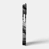 Digitale kunst met schedel en vlinder Case-Mate iPhone case (Achterkant / Rechts)