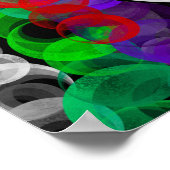 Digitale kunst met schedel en vorst poster (Hoek)