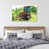 Digitale Kunst Midwest Tractor Canvas Kunstwerk Afdruk (Insitu (Slaapkamer))