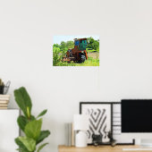 Digitale Kunst Midwest Tractor Canvas Kunstwerk Poster (Thuiskantoor)