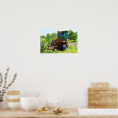 Digitale Kunst Midwest Tractor Canvas Kunstwerk Poster (Keuken)