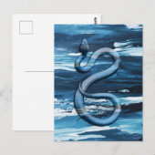 Digitale Kunst Mooie Slangen #01 Briefkaart (Voorkant / Achterkant)