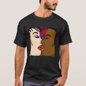 Digitale kunst | Romantic Kiss T-shirt (Voorkant)