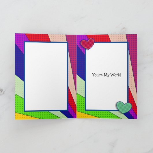 Digitale kunst | Romantische kus    Kaart (Binnen)