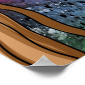 Digitale kunst | Sad Lady Deep in gedachte Poster (Hoek)