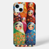 Digitale kunst, stapelpoppen Case-Mate iPhone case (Achterkant)