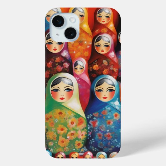 Digitale kunst, stapelpoppen Case-Mate iPhone case (Achterkant)