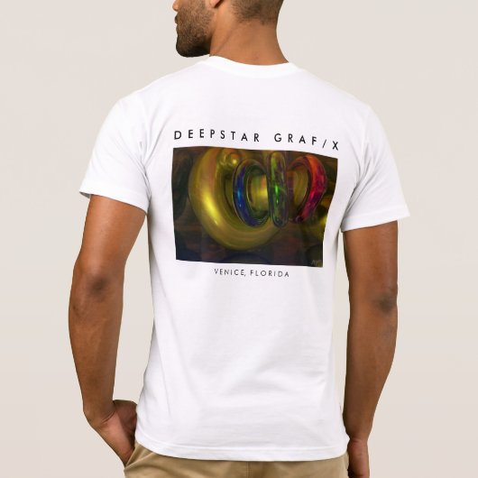 Digitale kunst t-shirt (Achterkant)