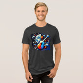 Digitale kunst T-shirt - Digitale Bloom (Voorkant volledig)