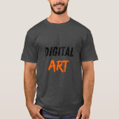 Digitale kunst typografie t-shirt (Voorkant)