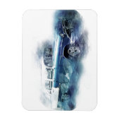 digitale kunst uit de jaren vijftig van de vorige magneet (Verticaal)