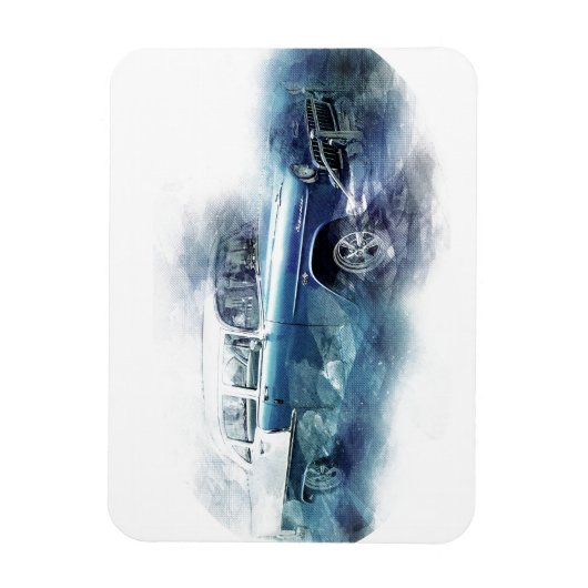  digitale kunst uit de jaren vijftig van de vorige magneet (Verticaal)