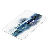 digitale kunst uit de jaren vijftig van de vorige magneet (Linkerzijde)