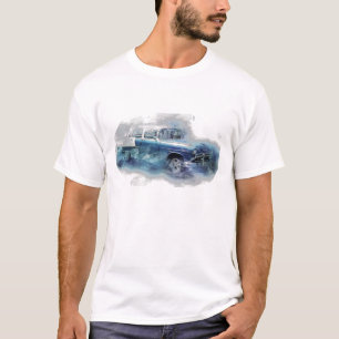  digitale kunst uit de jaren vijftig van de vorige t-shirt