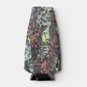 Digitale kunst van bloemenpatroon met boom flesjeskoeler (Voorkant)