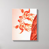 Digitale kunst van Colosseum en beelden / beeldhou Canvas Afdruk (Voorkant)